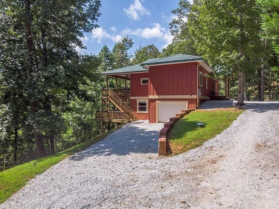 Red Rooster Family Cabin W/Hot Tub+Fire Pit+View Франклин Екстериор снимка